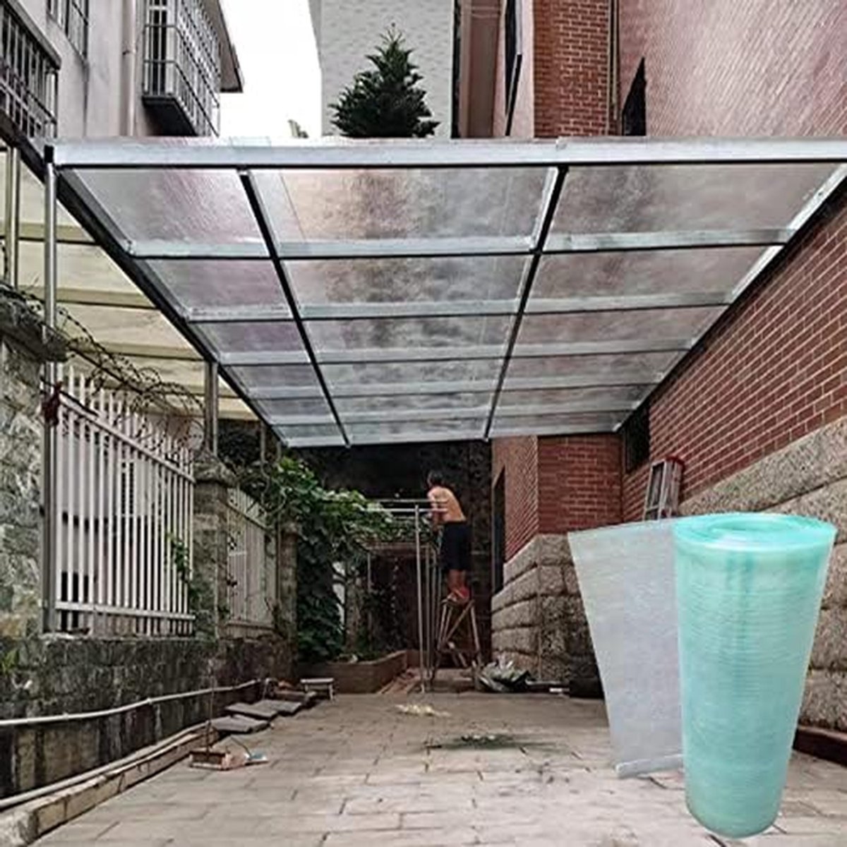 Polycarbonaat Plaat - Transparant Dakpaneel - Kas Verbouwen - UV Bestendig Waterdicht - Verstelbare Maat - Transparant