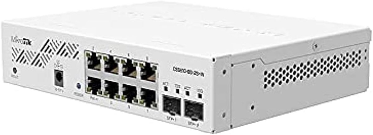 Managed Gigabit Ethernet Switch met 8 Poorten en 2 SFP+ Slots - PoE Ondersteuning