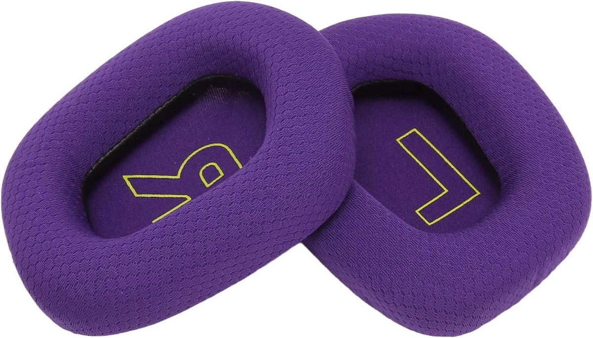 Comfortabele Oorkussens voor Gaming Hoofdtelefoon, Ademend Mesh Schuim, Vervangingsonderdelen (Paars)