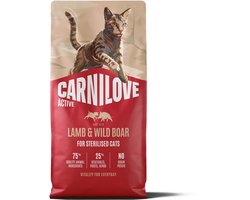 CARNILOVE ACTIVE - Cat - Lamb & Wild boar for Sterilised Adult All Breeds 6 kg