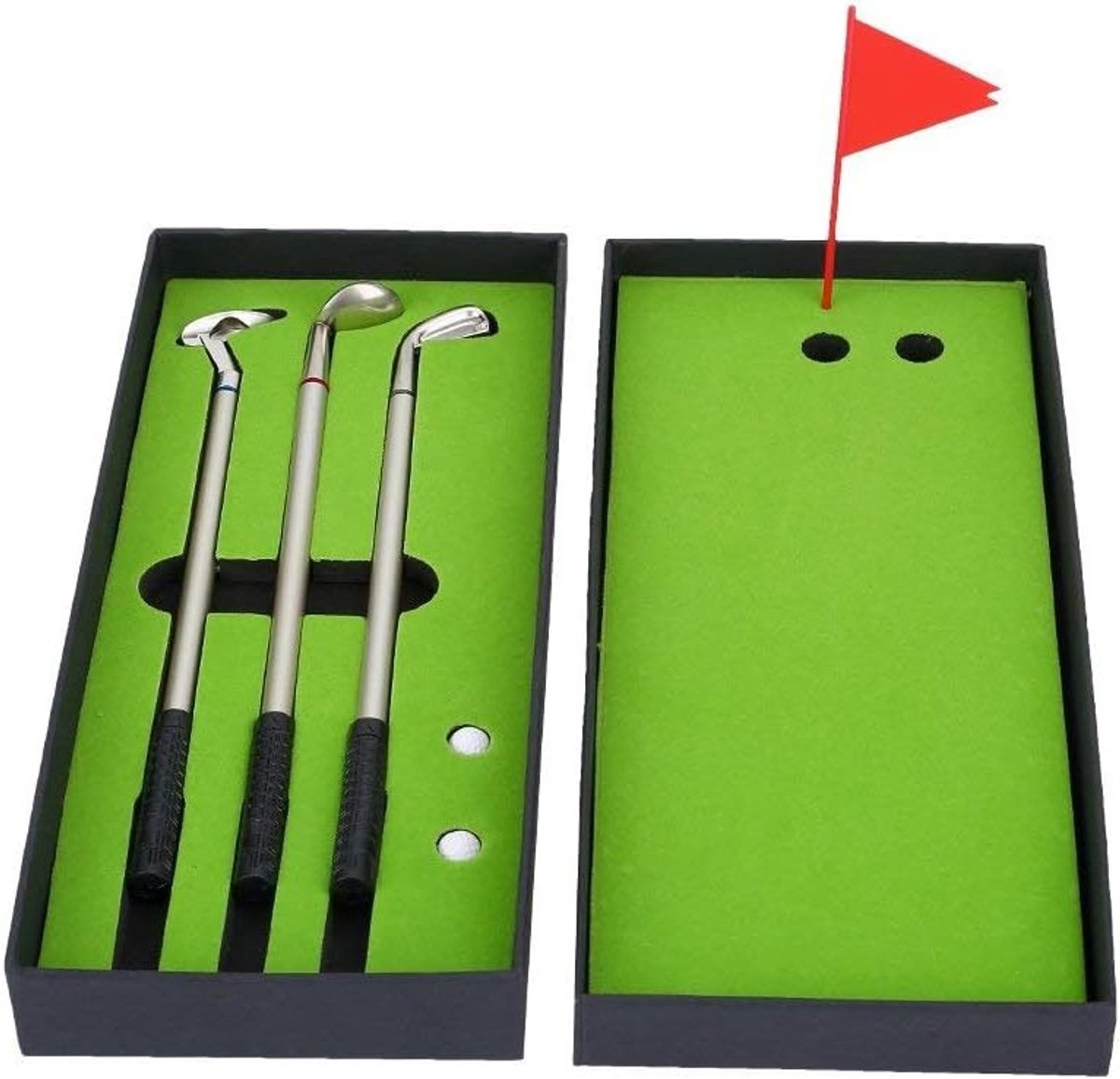 Mini Golf Ballpoint Pen Set - 3 Stuks, Portable Desktop Golf Speelgoed, Perfect Cadeau voor Golfliefhebbers
