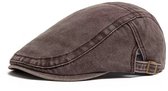 Stijlvolle Flatcap Heren – Vintage Gatsby Pet – Verstelbare Klassieke Newsboy Cap – Bruin