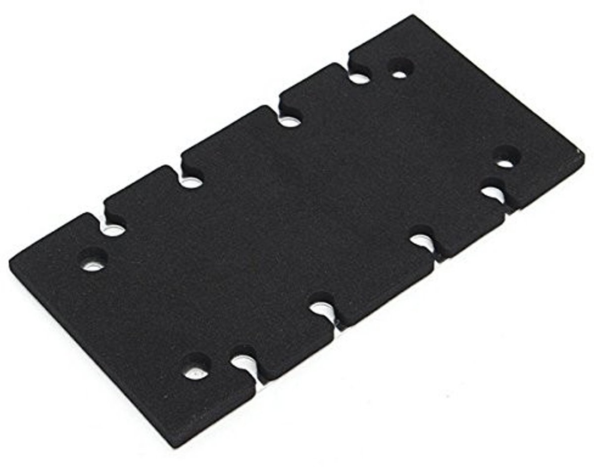 Cosensi- Basisplaat Aluminium/Spons - Ondersteuningspad - Geschikt voor Makita BO3700/BO3710/BO3711 - Afmetingen 183x90x7 mm - Duurzaam - Verlengde levensduur - Schuurplaat