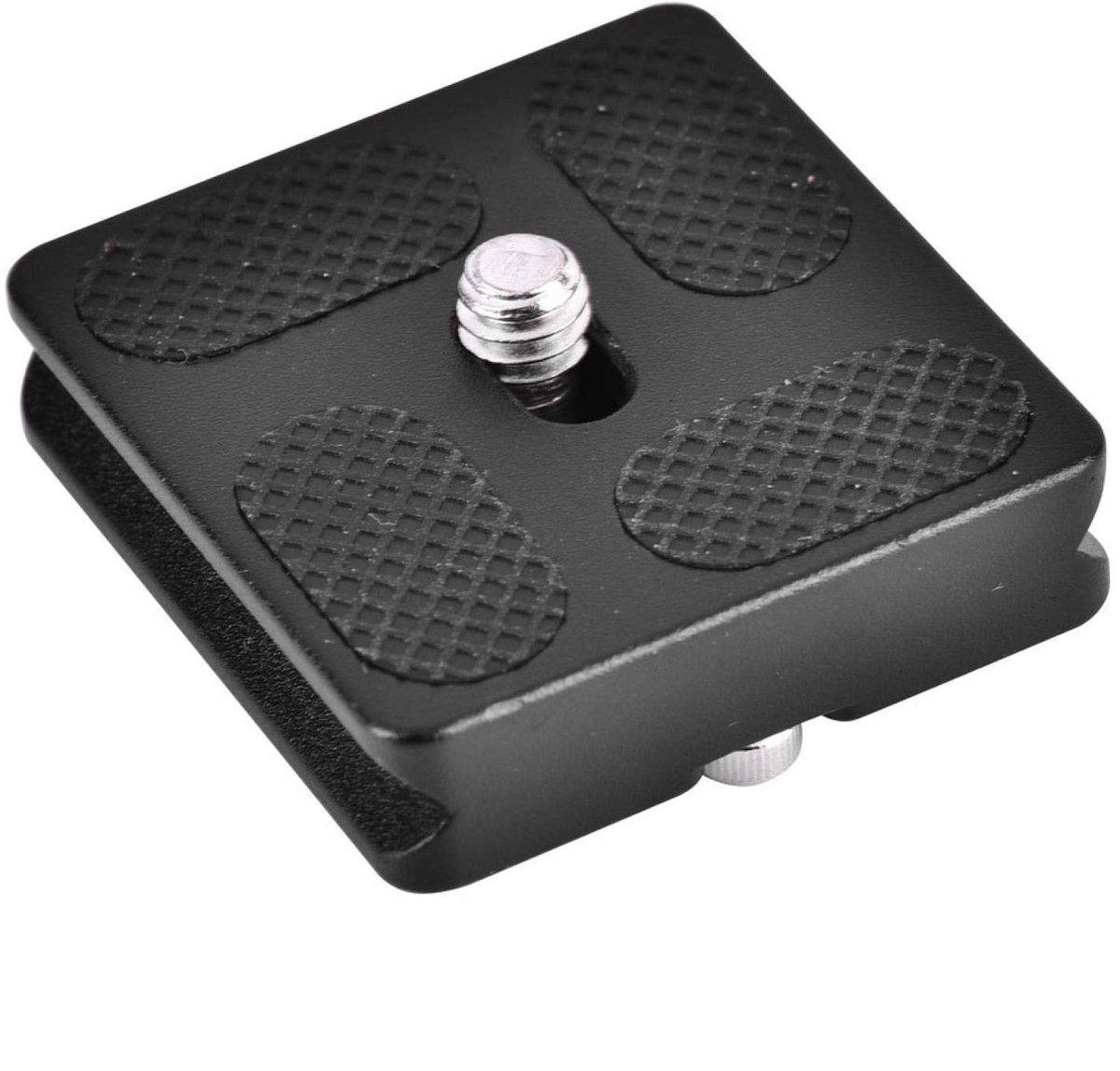 Cosensi- Snelwisselplaat - Compatibel met Arca/Kirk - Antislip rubberen pads - Bevestiging voor SLR-camera - Standaardontwerp - Blokkeert batterijdeuren niet