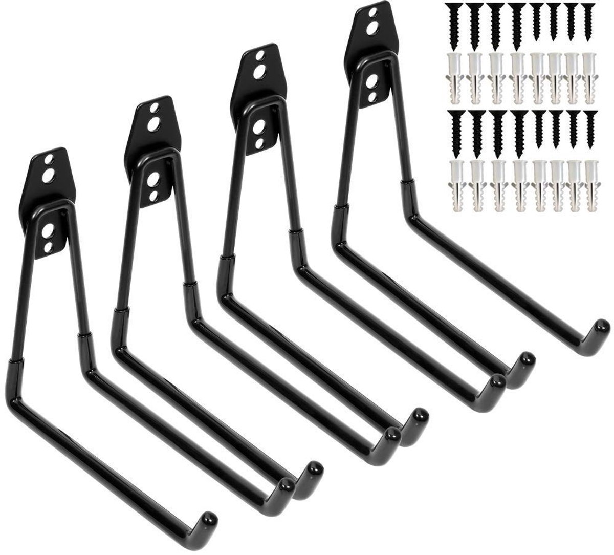 Cosensi- Gereedschapshanger - Zware Duurzame Wandbeugel - Opberghaken Garage - Antislip Coating - Eenvoudig te Installeren - Maximale Draagcapaciteit 30 kg - Opberghaak