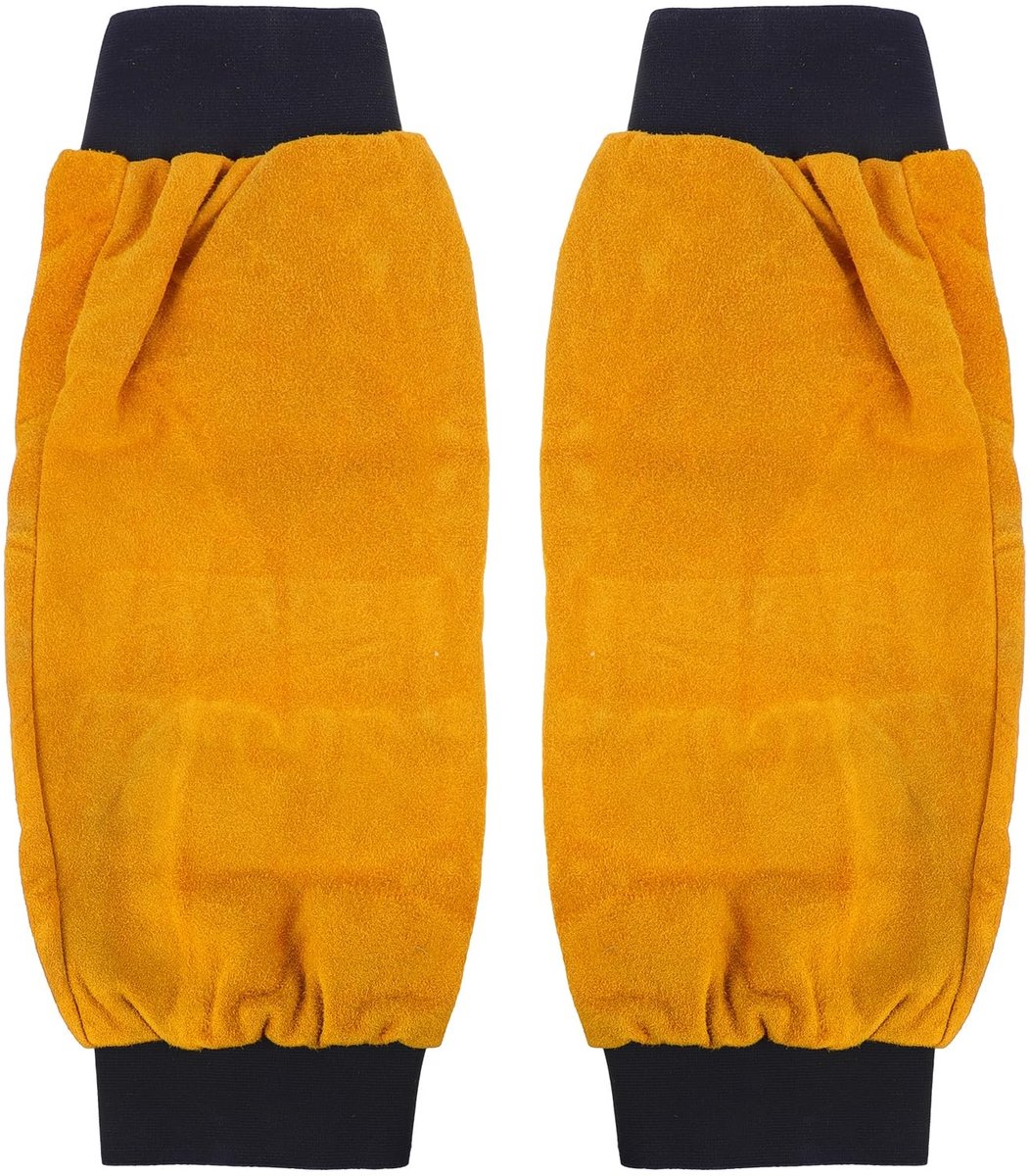 Cosensi- Werkmouwen Duurzaam - Lederen Armwarmers - Werkbeschermers - Zweethandschoenen - Lassen - Afmetingen 46x23cm - Armhulzen