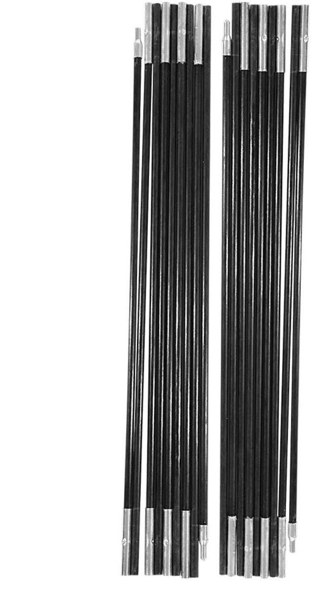 Cosensi- Tentstok 4,9 m - Opvouwbaar - Glasvezel - Robuust - Lichtgewicht - Hittebestendig - Reserveonderdeel - Tentstokken