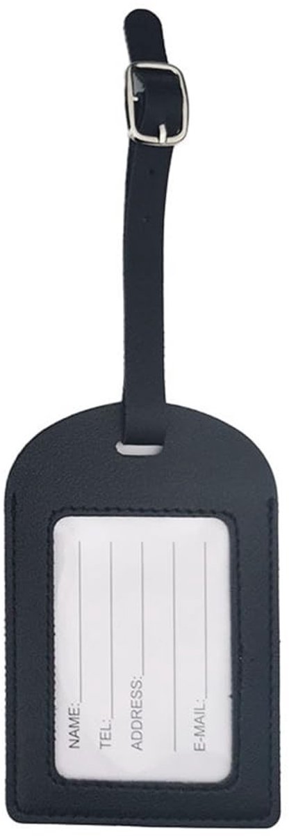 Cosensi- Bagagelabel - 3 Stuks - Waterdicht - Kunstleer - ID Label - Scratch-bestendig - 11 x 7 cm - Bagagekaart