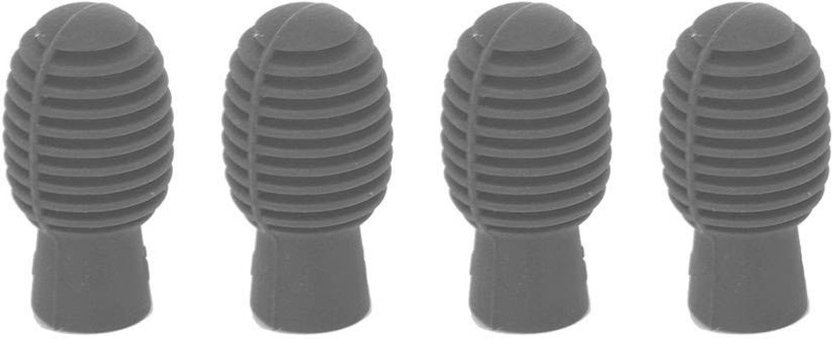 Cosensi- Drumstick Oefenhoofd - 4 Stuks - Siliconen Demper - Draagbaar - Geruisloos - Flexibel Ontwerp