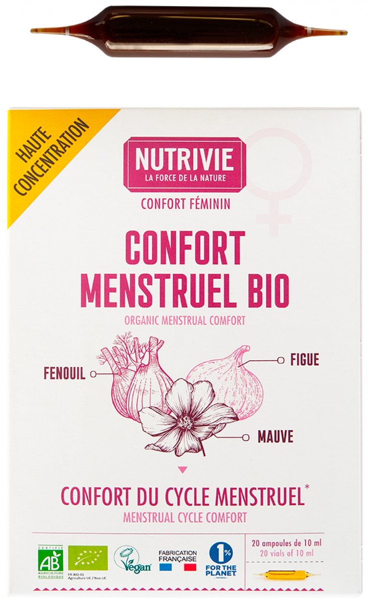 Nutrivie Menstruatie Comfort Biologisch 20 Flacons