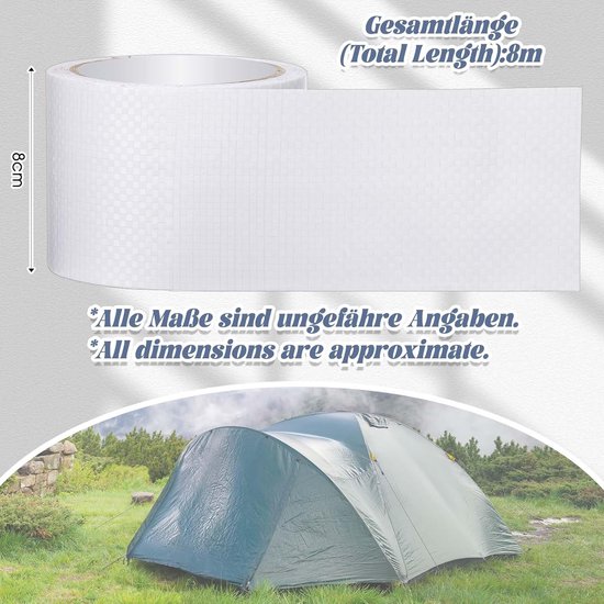 Waterdichte Reparatietape voor PE-zeilen en Dekzeilen - Sterke Zelfklevende Zwarte Buitenband — afbeelding 5