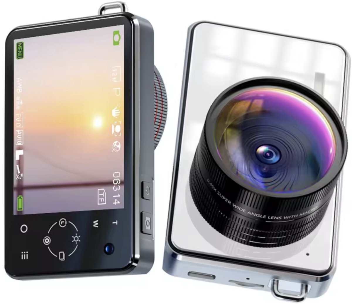 4K Digitale Camera met Anti-Shake en Wifi – 64MP Vlogcamera - Fotocamera met 16x Zoom & IPS Scherm voor YouTube, Reizen en Vloggen – Zilver – 32GB