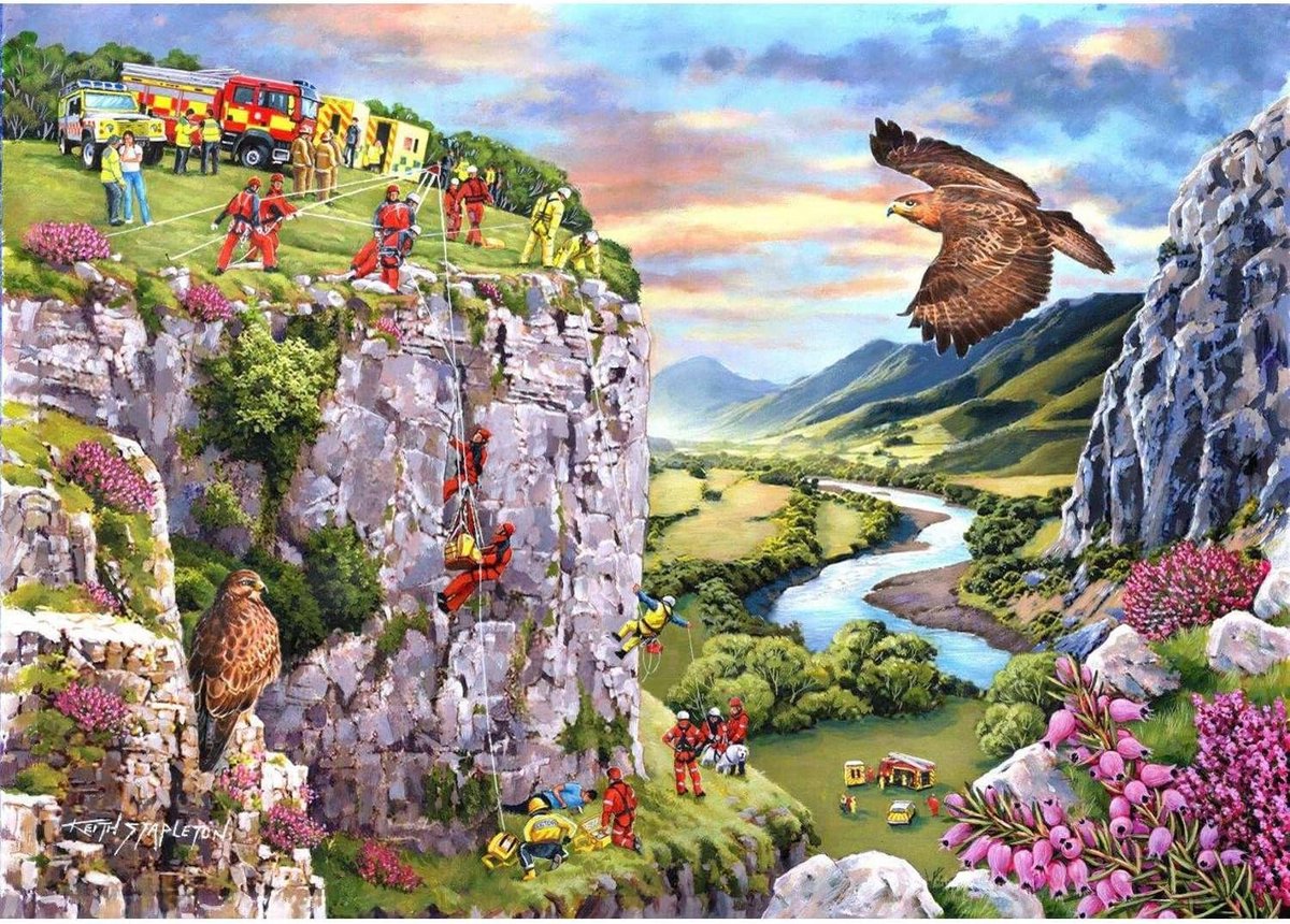 Luxe Legpuzzel 1000 Stukjes - Gedetailleerd Landschap & Verrassend Vormige Stukjes