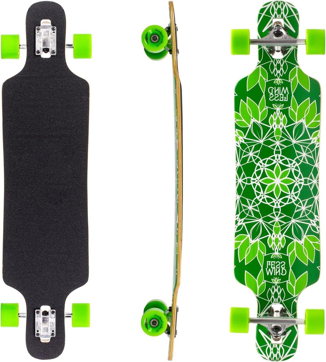 Longboard Skateboard Straat cruisen Samengesteld deck 9.5 inch breed