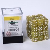 Dice cube 12mm - Marbled Yellow (36)