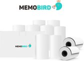 Memobird® 10 Rollen Zelfklevend Print Papier – Memo – Wit - Stickerpapier