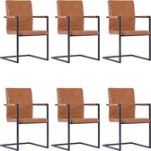 Eetkamerstoelen set 6 stuks  (Incl LW anti kras viltjes) - Eetkamer stoelen - Extra stoelen voor huiskamer - Dineerstoelen – Tafelstoelen