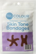 Tru-Colour huidskleur pleisters voor Vingertop & Knokkels - donkerbruine huidskleur
