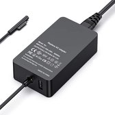 Shop4 - Microsoft Surface Pro 6 - Lader Netstroom Zwart (65W 15V-4.00A)