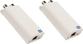Hirschmann INCA 1G white SET SHOP - Multimedia over coax adapter, 1000Mbps, SET 2 stuks in omdoos