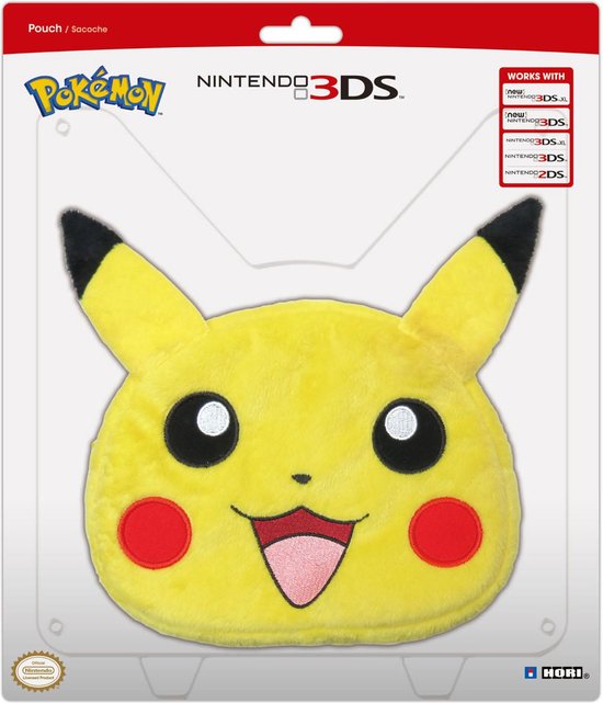 Hori Pikachu Plush Pouch - Opberghoes - 2DS + 3DS