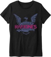 Ramones Heren Tshirt -S- Purple Eagle Zwart