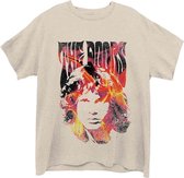 The Doors - Jim Face Fire Heren T-shirt - S - Creme