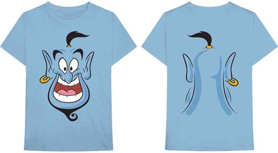 Disney Aladdin Heren Tshirt Genie Blauw