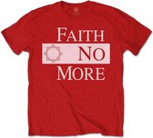 Faith No More Heren Tshirt -M- Classic New Logo Star Rood