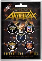 Anthrax - Among The Living Badge/button - Set van 5 - Multicolours