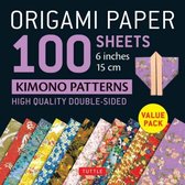 Origami Paper 100 sheets Kimono Patterns 6  (15 cm)
