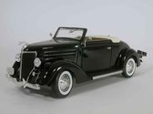 Ford Deluxe Cabriolet 1936 (Zwart) 1/18 Welly