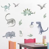 Autocollant mural | Dinosaure | Dinos | Décoration murale | Décoration murale | Chambre à coucher | Chambre enfant | Chambre de bébé | Garçon | Fille | Décoration Autocollant