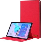 Samsung Galaxy Tab S6 Book Case met Soft TPU houder - Rood