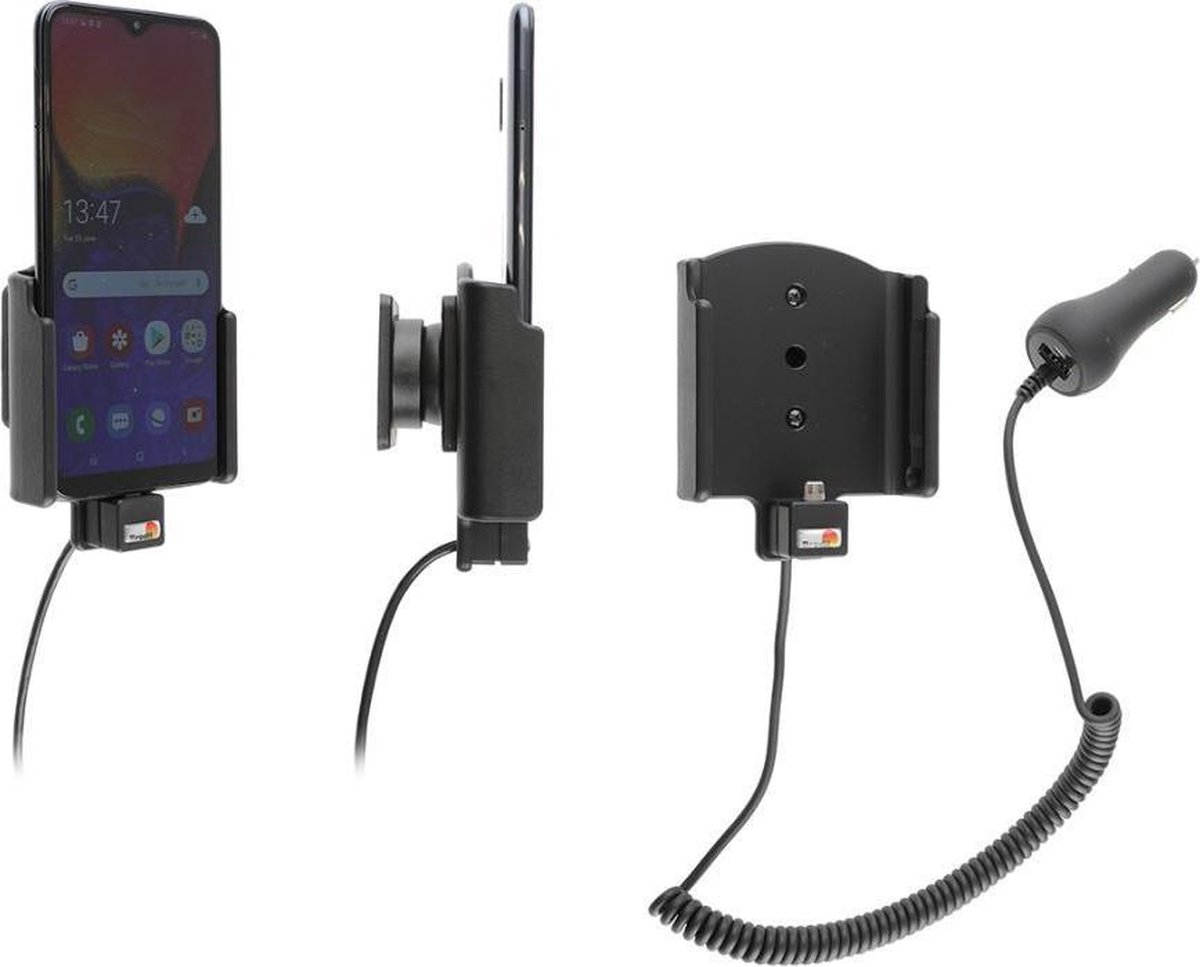 Brodit houder geschikt voor Samsung Galaxy A10 Actieve houder met 12/24V lader