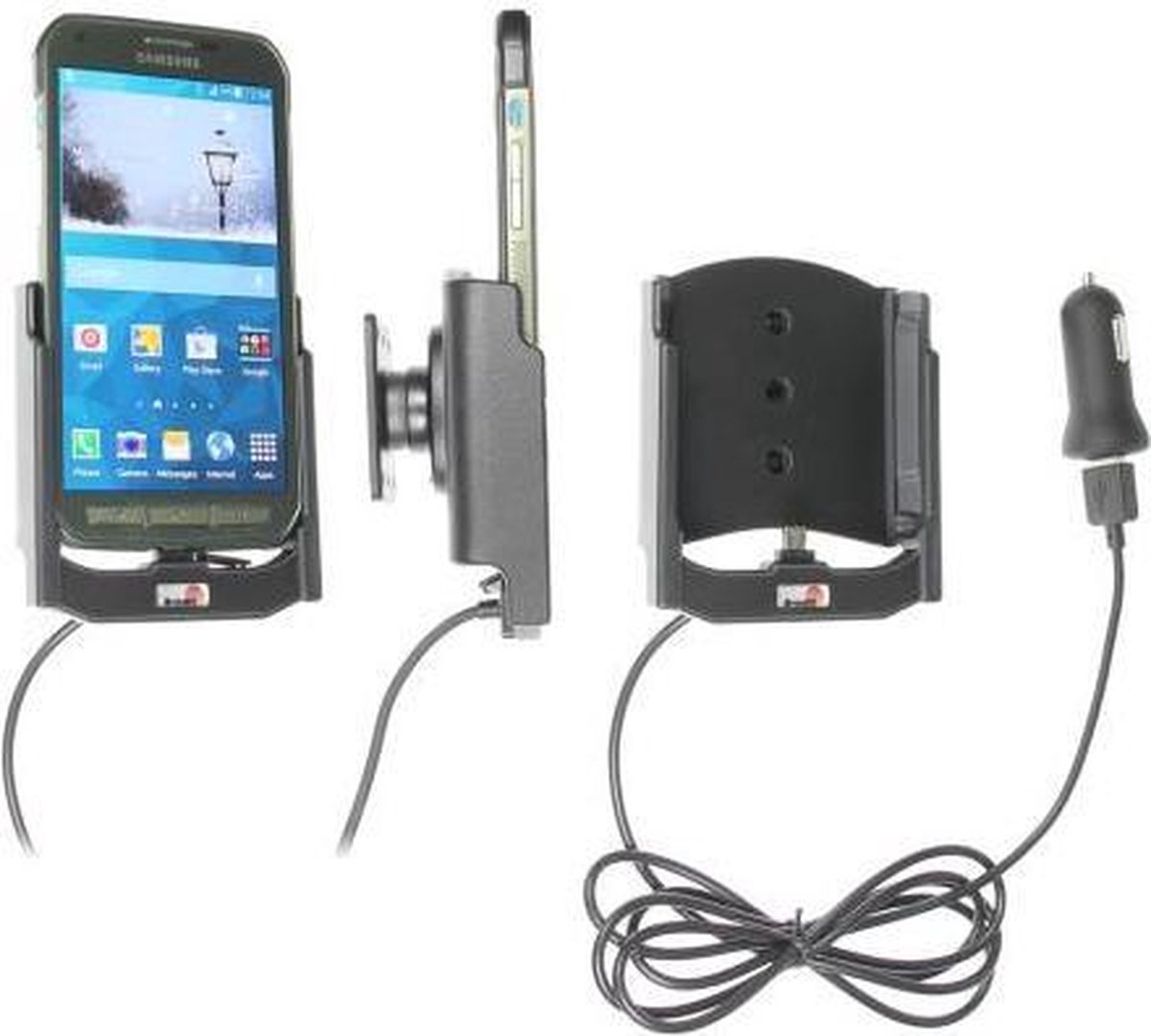 Brodit houder - Samsung Galaxy S5 Actieve houder met 12V USB plug