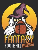 Fantasy Football Wizard: Fantasy Football Notebook, Blank Paperback Notebook to Write Draft Choices, Keep Stats, 150 pages, college ruled