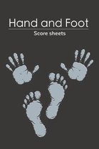 Hand and Foot Score Sheets: Hand and Foot Score Sheets Canasta Style Score Sheets, Score Keeper Notebook, Perfect Hand And Foot Score Pad for ScoreKeeping- Size