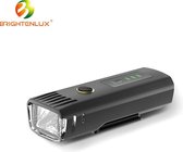 LED Fiets Koplamp - USB Oplaadbaar - 400 Lumen - IPX6 Waterbestendig - Accu Indicator - Aluminium Behuizing - Snel Bevestiging