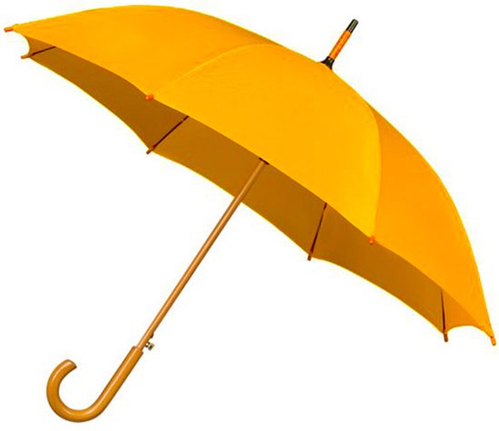 Gewond raken Converteren instant Paraplu Geel - paraplu's met houten handvat - Paraplu - Houten Paraplu -  Oker Geel... | bol.com