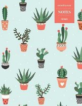 Cornell System Notes 110 Pages: Cactus Notebook for Professionals and Students, Teachers and Writers - Succulent Llama Pattern