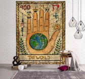 The World Wandkleed - Tarot Kaarten - Wanddecoratie Tarotkaart - 70x95CM