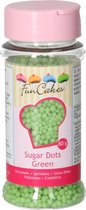 FunCakes - Taartdecoratie - Sugar Dots - Suikerkorrels - Groen - 80g