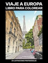 Viaje a Europa Libro para Colorear