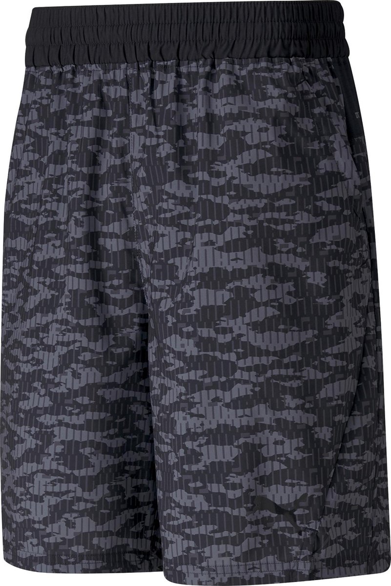 PUMA Train AOP Woven 8″ Short Puma -AOP Mannen Zwart