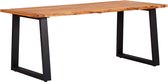 Eettafel Massief hout 180x90  (Incl LW3D Klok)) - Dineertafel - Eet tafel - Eetkamertafel - Woonkamer tafel