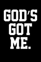 God's Got Me: Portable Christian Notebook: 6x9 Composition Notebook with Christian Quote