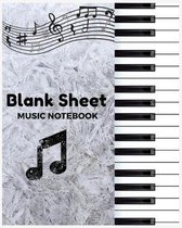 Blank Sheet Music Notebook