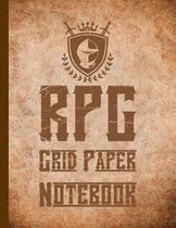 RPG Grid Paper Notebook: Squared Graph Papers For Role Playing Games