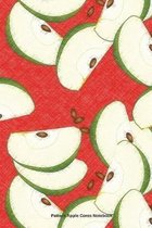 Pattern Apple Cores Notebook: 6 x 9 in; 15.2 x 22.9 cm